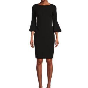 Calvin Klein Sheath Dress with Bell Sleeves | Size 10